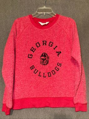Georgia Bulldogs NCAA Women’s Boxercraft Terry Cloth Crew Neck Sweatshirt Medium